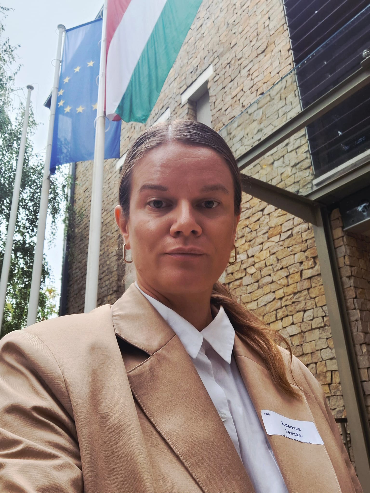 Katarzyna Lewicka-Krzysztowczyk at the conference venue in Budapest